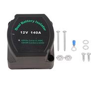 Battery Isolator, 12V 140a Automatic Dual Battery Charging Voltage Sensitive Relay Mounting Accessories Smart Battery Isolator for ATV, UTV, Boats, RVs, Marine Vehicles, Trucks, Caravans.