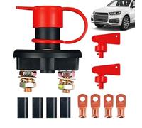 Battery Isolator Button - Battery Disconnect Button | Master Battery Cut Off | Heavy Duty Battery Shutdown Tool | Compact Waterproof Battery Isolator Knob Pair