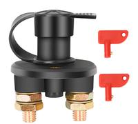 Battery Isolator Cut Off Switch - 12V/24V Automotive Emergency Power Kill Disconnector for Car