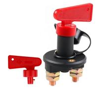 Battery Isolator Switch 12V/24V with 2 Keys - Heavy Duty Kill Switch for Car, Marine, Boat, Truck & ATV - Automotive Master Disconnect Switch for Emergency Power Isolation
