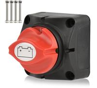 Battery Isolator Switch 12V-48V Battery Switch, 275A Battery Kill Switch Power Batterys Cut Off Switchs, Car Batterys Isolator Switches Master Batteries Switches Button for Car RV ATV UTV Vehicle Boat