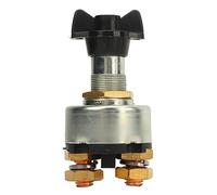 Battery Isolator Switch, SSB106 12v 24v Battery Disconnect Switch Fixed Key Battery Cut Off Kill Switch for Boat Generator