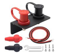 Battery Jump Post Starter Lawn Mower High Voltage Battery Jump Post Set for ATV Boat with Mounting Bracket & Cover