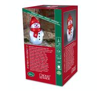 Battery LED Acrylic Snowman - 20 LEDs - 22cm high - 3D Christmas Decoration -...