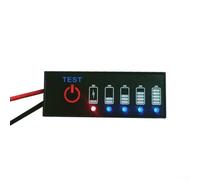 Battery Level Indicator, 5S 18.5V 21V Battery Capacity Display Tester, 5 LED Level Indicator for Ternary Lithium/Li-ion/LiFePO4 & EV Batteries, Voltage Meter with Polarity Protection