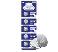 Battery Life CR1220 Batteries 3V Coin Button Cell CR 1220 Lithium Long Life For Car Key fob, Scales, Toys, Watch, LED Lights & More UK Brand (5 pack)