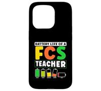 Battery Life Of A FCS Teacher Home Economics Humor Case for iPhone 15 Pro