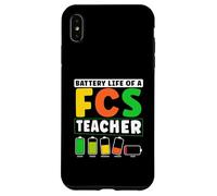 Battery Life Of A FCS Teacher Home Economics Humor Case for iPhone XS Max
