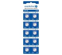 10x everActive Mini Alkaline Batteries G10 LR1130 LR54