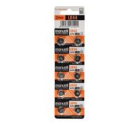 Battery LR44 1.5 V 110 mAh Alkaline Pezzo Unisex-Adult, Black, One Size