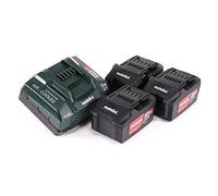 Battery Metabo Basic Set 5.2Ah 3x Li 18 V Power Extreme - Pack of 3 Li-ion Batteries + Charger