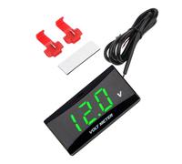 Battery Monitor - 0-20V LCD Display Small Gauge | Motor Battery Monitor Voltmeter Indicator - for Marine Boat Car Motorcycle Truck RV ATV Sedan Pickup Scooter SUV Dashboard Handlebar