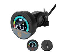 Battery Monitor - Waterproof RV & Cart Voltage Tester, Accurate Auto Gauge for Cars, Trucks, Motorcycles, Compact Diagnostic Tool, Easy-Read Display Feature, Tester for Golf & Utility Vehicles