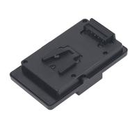 Battery Mounting Plate Adapter, V Mount Battery, D Tap Interface, Black - Overvoltage Protection, High Efficiency, Compatible with Video Lights and Cameras