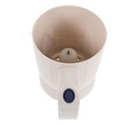 Battery Operated Flour Sifter, 4 Cup Stainless Steel Handheld | Cordless Semi Automatic Design, Detachable Mesh, for Cocoa Powder and Sugar, Beige ABS Handle