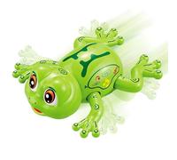 Battery Operated Frog Toy - Bouncing Music Buddy, Glowing Child Amphibian, Engaging Action Pet | Intelligent Path Detecting Activity Model, Stimulating Sensory Coordination Enhancer Indoor Learning Se