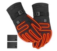 Battery Operated Heated Gloves - 28cm Touchscreen Winter Gloves, 3.7V Electric Heating Mittens, Nylon Cotton Thermal, 3 Temperature Settings Fast Warming | Outdoor Hiking Camping Skiing Cycling