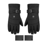 Battery Operated Heated Gloves,3.7V Heated Mittens Electric Heating Mittens with 3 Temperature Gears | Winter Supplies, Touchscreen Thermal Gloves For Women Men Boys Girls