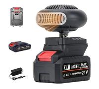 Battery Operated Heater for Indoors, Portable Battery Powered Space Heater, Rechargeable Cordless Heaters for Office Camping Tent, Car Window Defogger Long Lasting Heating(5 cell battery*1)