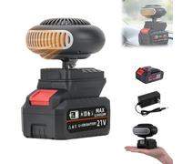 Battery Operated Heaters For Indoors, 6000mAh Battery Operated Space Heater, Rechargeable Portable Car Window Defogger, For Car, Truck, Golf Cart, Tricycles, Office, Camping Tent