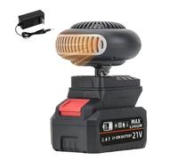 Battery Operated Heaters, Rechargeable Space Heater for Car, 360° Rotatable Battery Powered Heater Can Defrost and Defog, Anti Tilt Design, for Car Camping & Indoor Outdoor (1 Pcs)