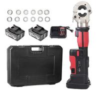 Battery-Operated Hydraulic Crimping Pliers, 18V 5.0Ah, 360° Rotation, Reversible, Crimping Area 10-300 mm², Electric Crimping Tool