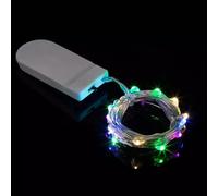 Battery Operated LED Fairy Lights, 1M, 10 LED Small String Lights, Copper Wire Fairy Twinkle Light, for Christmas Decorations Indoor, Outdoor, Christmas Tree, Wedding, Party(Multicolor)