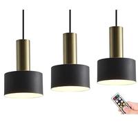 Battery Operated Mini Pendant Light with Remote Control - Modern Cordless Ceiling Fixture for Kitchen, Dining Room, Bedroom, and Bar - Stylish Indoor Lighting (Blue)
