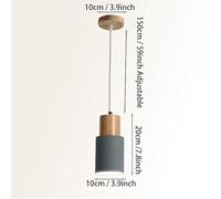 Battery Operated Pendant Light - Wireless Black Chandelier for Kitchen Island Dining Room Bedroom Hallway - Stylish Ceiling Hanging Fixture Easy Installation Perfect Home Decor