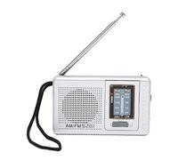 Battery Operated Radio Small Classic Stylish Portable Mini Radio for Hiking Traveling Home
