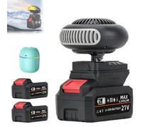 Battery Operated Space Heater, Portable Electric 6000mah Battery-Powered Window Defogger with Anti Tilt Design, Rechargeable Car Defroster for Indoor/Camping Tent, Long-Lasting Quiet Warmth