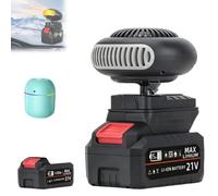 Battery Operated Space Heater, Portable Electric 6000mah Battery-Powered Window Defogger with Anti Tilt Design, Rechargeable Car Defroster for Indoor/Camping Tent, Long-Lasting Quiet Warmth