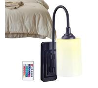 Battery Operated Wall Sconces, Rechargeable Lamp With Remote Control | Wall Lights for Living Room Decoration for Living Room Home Decoration Office Apartment Hotel Boutique