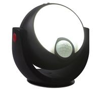 Battery or USB Powered Motion Sensor Wireless LED 360 Rotating Light - 150 Lumen Indoor Lamp with 20 LEDs & 5m Detection Range mysmartbuy Black One Size