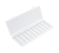 Battery Organiser, AA Battery Case, Storage Holder Box, Compact Slim Design, Durable PP Material, Home Office Travel Use, 5.71 x 1.97 x 0.67 Inches, White, Pack of 1