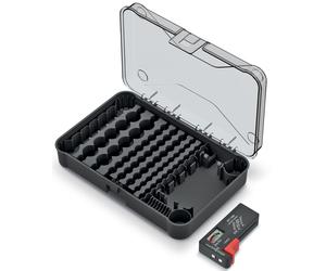 Battery Organiser with Tester Storage Box 85 Slots Kistenberg Professional Solid