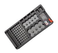 Battery Organizer - Battery Storage Case | Battery Box 116 Grid Organizer Anti-Lost Household Storage for D C Aa Aaa 9V Cell Outdoor Office Industry D