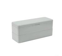 Battery Organizer, Large Capacity Storage Box with Tester, Dustproof Cable Holder for AA AAA Batteries and Data Cords, Tidy Desktop Solution for Home Office