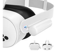 Battery Pack Compatible with Meta Quest 3S/Oculus Quest 2 Accessories,Portable Fast Charger Vr Battery Pack, Light Weight Rechargeable 3400mah Power Bank Battery for Extended 2-3h Gametime