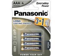 Battery Panasonic Everyday LR03/AAA 3+1 in Blister Pack