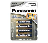 Battery Panasonic Everyday LR06/AA 3+1 in Blister Pack
