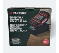 Parkside Battery 2Ah 20V + Charger Compatible with All Devices X 20V Team 20V PAP 20 A1 with Charger 20V x 20V Original Blister Pack