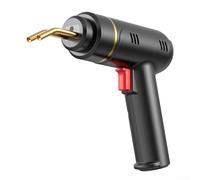 Battery Plastic Welding Machine with 200 Nails, Stapler for Car Repair, Dual Copper Heating System for Bumpers, Motorcycle Trim and Thermoplastic, Wireless Welding Tool (Black)