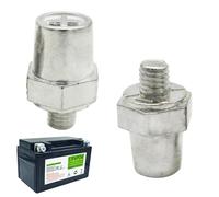 Battery Post Connectors, Side to Battery Terminals - Positive Negative Battery Side After Connection Adapter - Charging Port for Lead Alloy for Car and Motorcycle, 2 Pack of 2
