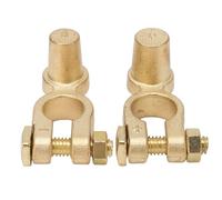 Battery Post Extender, 2PCS Brass Car Battery Terminal Connector, Quick Release Disconnect Positive Negative Top Post Adapter Car Terminal Connector Extender
