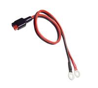 Battery Power Cable with Polarized Plug and 8mm O Rings Terminals 30A Setup for Trailer Vehicle Solar Generator Use