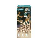 Premier 200 Timelights Battery Operated 20m Clear Cable Multi Action String Lights - Warm White