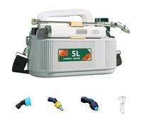 Battery Powered Backpack Sprayer with 3 Nozzles, Rechargeable Handle, and Adjustable Strap for Garden and Lawn Care