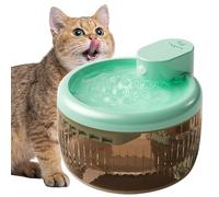 Battery Powered Cat Fountain with Sensor and Ultra Quiet Pump, 2.2L Automatic Pet Water Dispenser for Outdoor Use