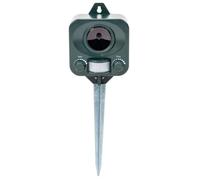 Battery Powered Cat Repellent Ultrasonic Repeller Deterrent & Stake Pestbye Dark Green One Size